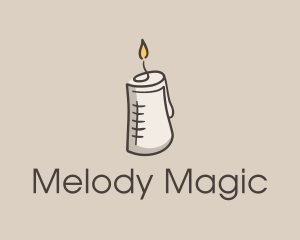 Scented - Glowing Candle Essence logo design