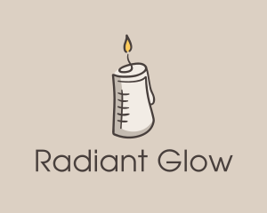 Glowing Candle Essence  logo design