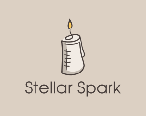 Glowing Candle Essence  logo design