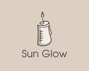 Glowing Candle Essence  logo design