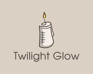 Glowing Candle Essence  logo design