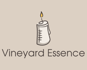 Glowing Candle Essence  logo design