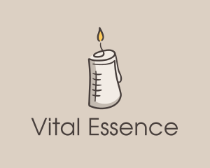 Glowing Candle Essence  logo design