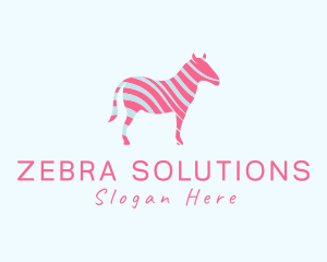 Wild Zebra Animal logo design