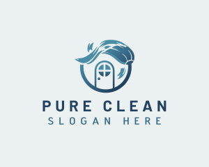 Housekeeping Mop Cleaning logo design