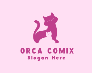 Veterinarian - Cat Kitten Pet logo design