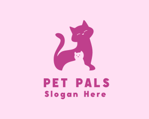 Cat Kitten Pet logo design