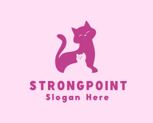 Vet - Cat Kitten Pet logo design