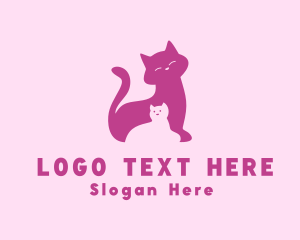 Vet - Cat Kitten Pet logo design