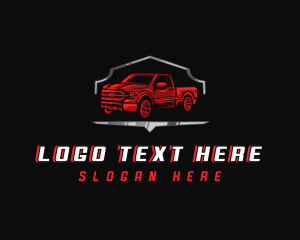 Driving - Pickup Mechanic Automotive logo design