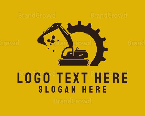 Mechanical Excavation Digger Logo