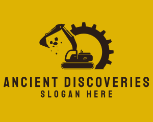 Mechanical Excavation Digger logo design