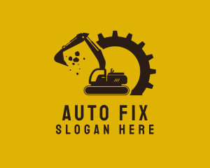 Mechanic - Mechanical Excavation Digger logo design