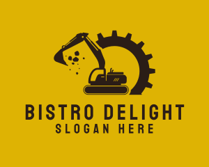 Mechanical Excavation Digger logo design