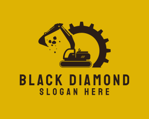 Mechanical Excavation Digger logo design