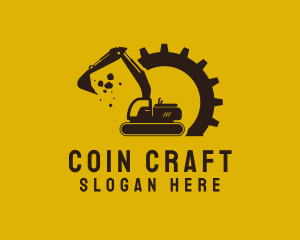 Mechanical Excavation Digger logo design