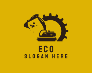 Heavy Equipment - Mechanical Excavation Digger logo design