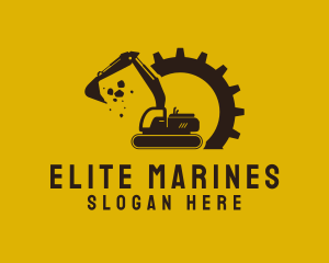 Mechanical Excavation Digger logo design