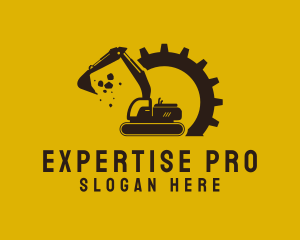 Mechanical Excavation Digger logo design