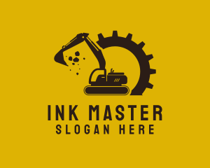 Mechanical Excavation Digger logo design