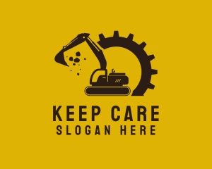 Mechanical Excavation Digger logo design