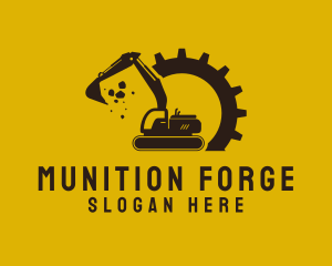 Mechanical Excavation Digger logo design