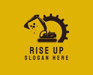 Mechanical Excavation Digger logo design