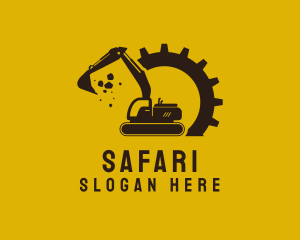 Mechanical Excavation Digger logo design