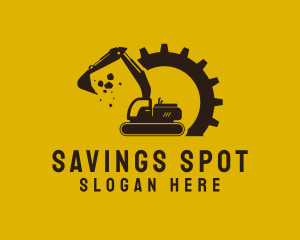 Mechanical Excavation Digger logo design