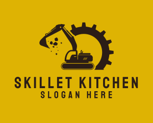 Mechanical Excavation Digger logo design