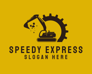 Mechanical Excavation Digger logo design