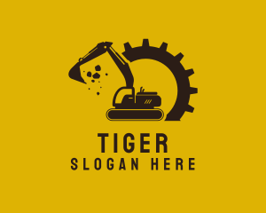 Mechanical Excavation Digger logo design