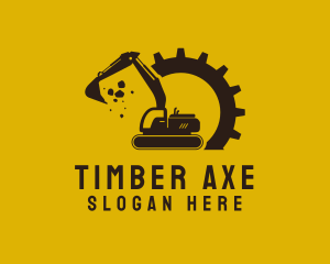 Mechanical Excavation Digger logo design