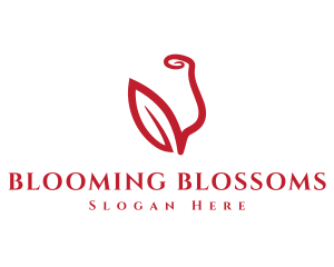 Blooming - Natural Rose Plant logo design