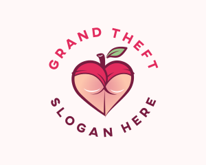 Sexy Peach Butt Logo