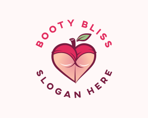 Butt - Sexy Peach Butt logo design