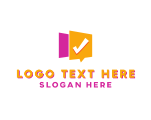 Interview - Check Message App logo design