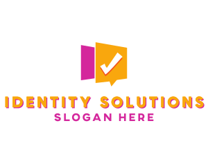 Identification - Check Message App logo design