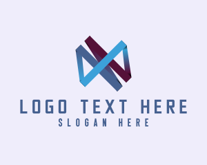 Ribbon - Startup Tech Innovation logo design