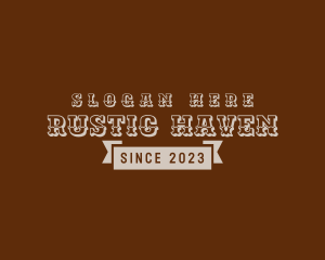 Rustic Western Business logo design