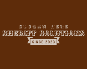 Rustic Western Business logo design