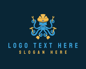 Tool - Octopus Handyman Builder logo design