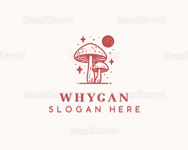 Spiritual Mushroom Fungus Logo