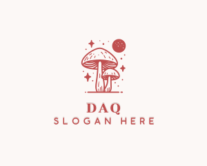 Stars - Spiritual Mushroom Fungus logo design