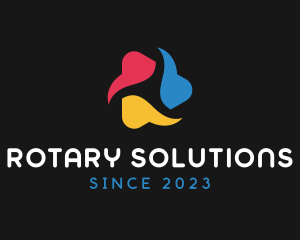 Rotary - Spinning Media App logo design