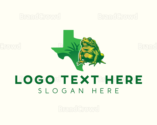 Texas Toad Frog Logo