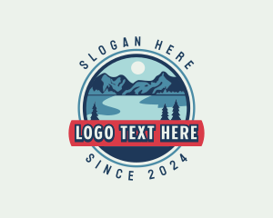 Lake - Outdoor Mountain Hiker logo design
