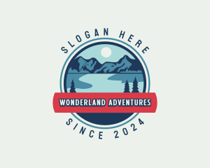 Outdoor Mountain Hiker logo design