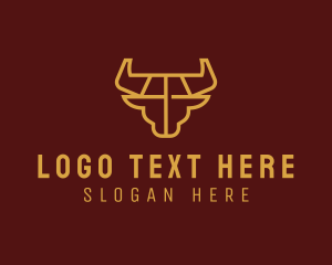 Steakhouse - Bull Meat Farm logo design