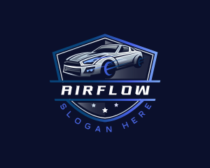 Fast Racing Car Garage logo design